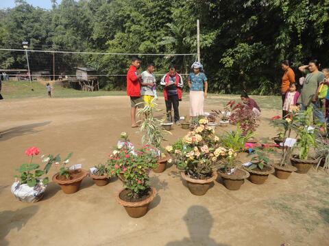 Flower Show by the Youth of CBC (Youth Festival first day.)
